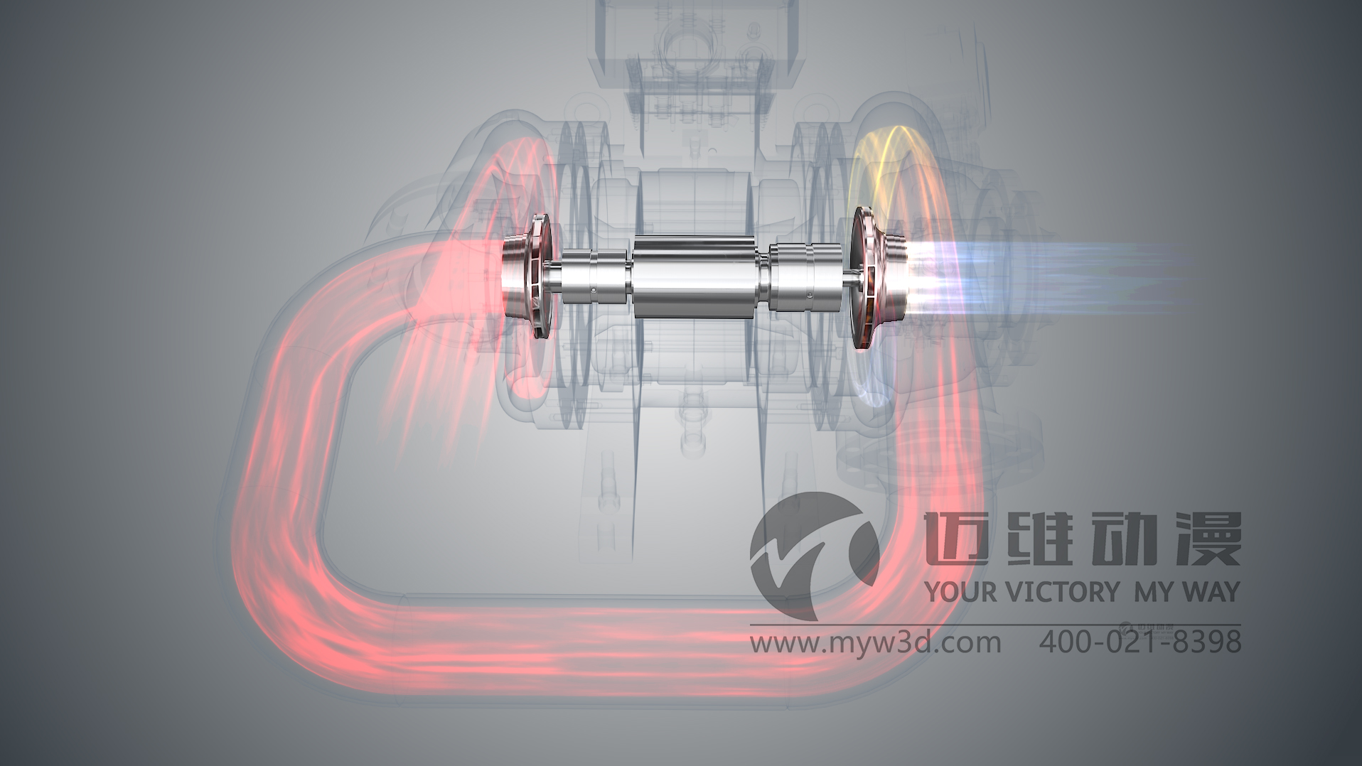 氣浮壓縮機(jī)三維動(dòng)畫(huà)展示(圖4) 氣浮壓縮機(jī)三維動(dòng)畫(huà)展示(圖4)