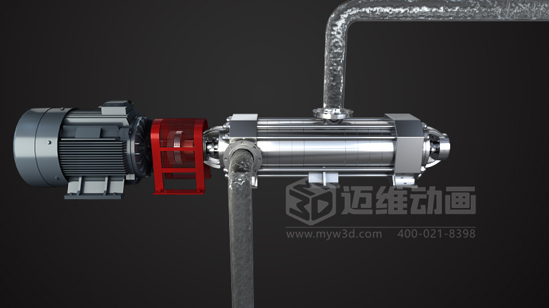 自平衡型耐磨多級離心泵三維動(dòng)畫展示(圖3)