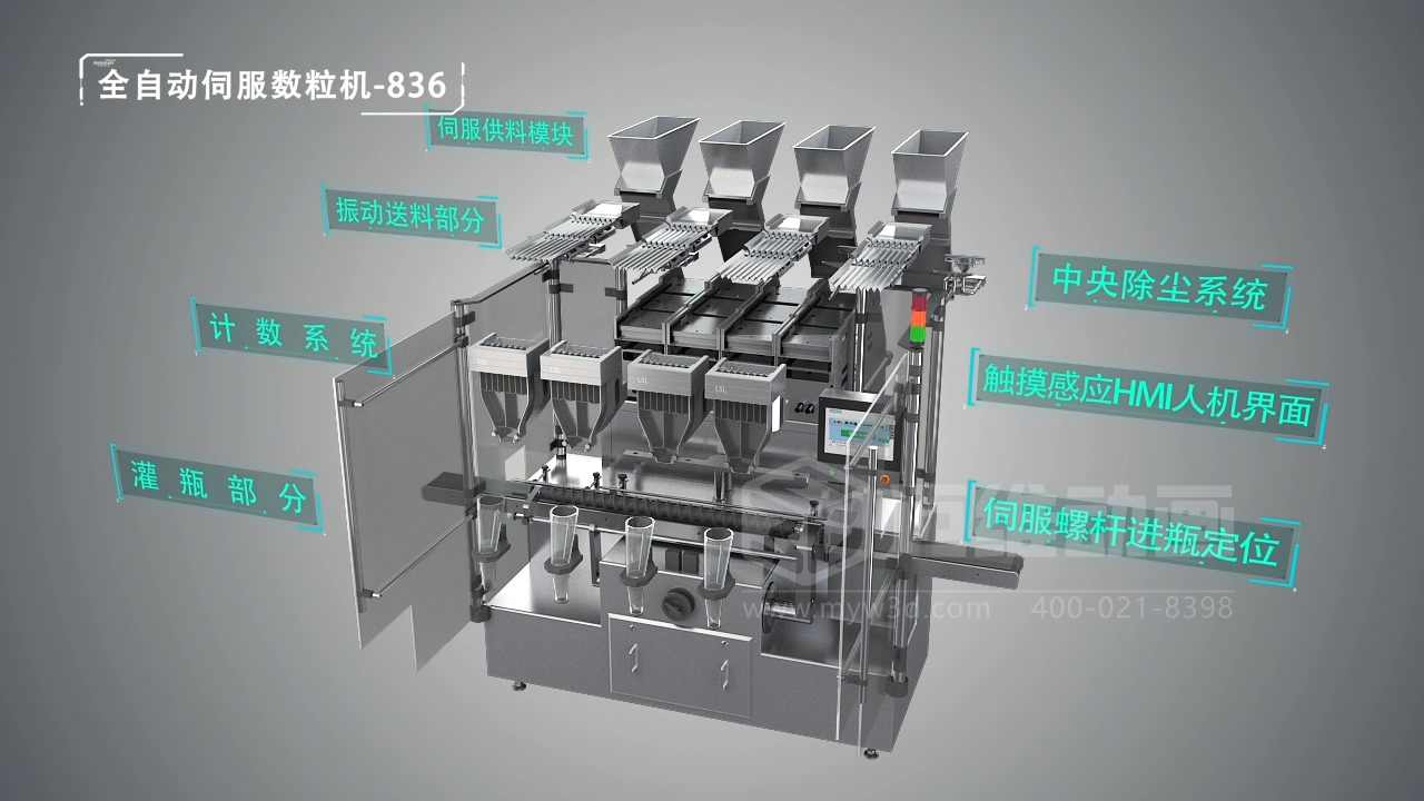 制藥包裝生產線三維動畫展示(圖1)