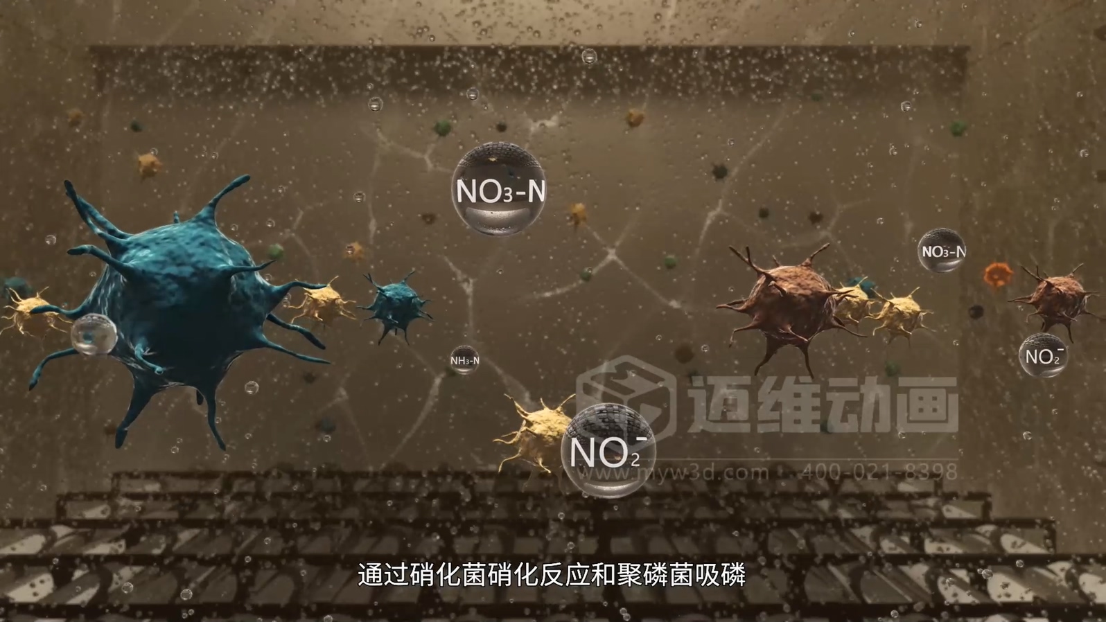 鄉鎮污水一體化處理工藝技術3D動畫展示(圖4) 鄉鎮污水一體化處理工藝技術3D動畫展示(圖4)