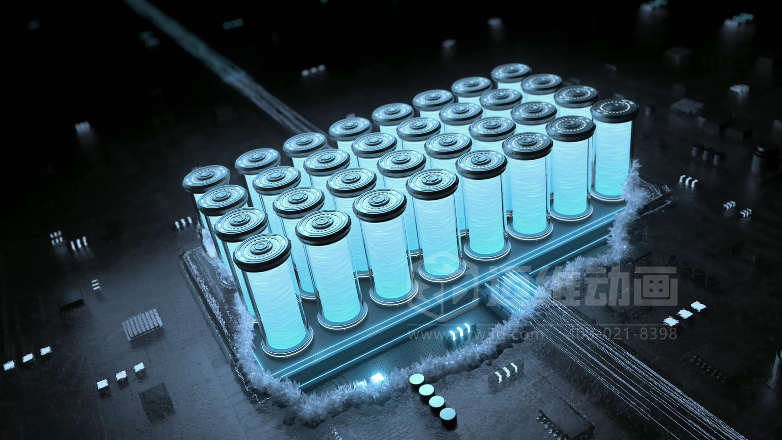 光伏儲能還能這樣「看」？三維動畫鏡頭下的儲能電池簇充放電過程(圖17)