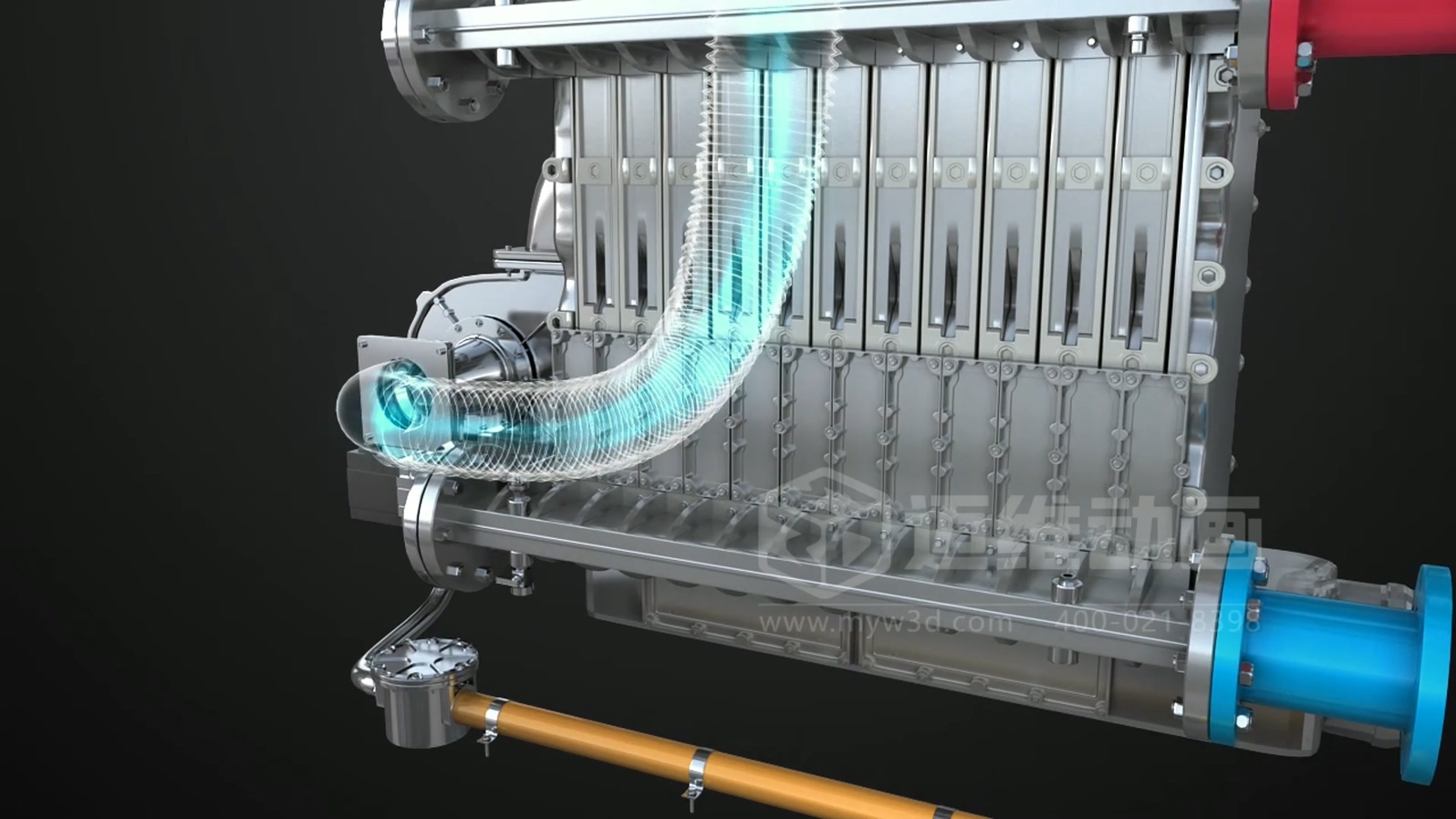 打破傳統展示壁壘!三維動畫「拆解」鍋爐,低成本實現高成果演示(圖4) 打破傳統展示壁壘!三維動畫「拆解」鍋爐,低成本實現高成果演示(圖4)