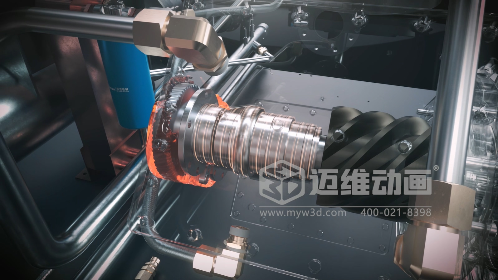 看案例說話：某頭部空壓機品牌用三維動畫，拿下千萬訂單的秘密！(圖8)