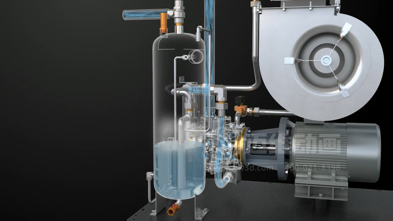 看案例說話：某頭部空壓機品牌用三維動畫，拿下千萬訂單的秘密！(圖7)