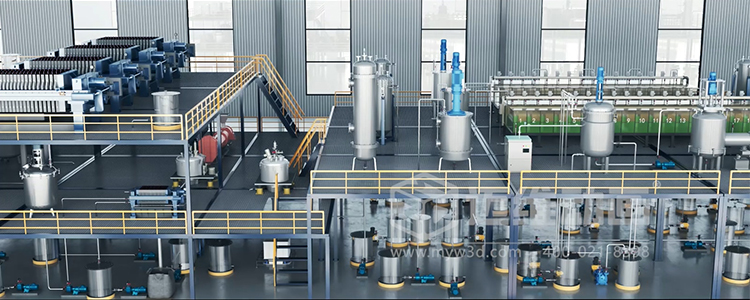 稀缺金屬循環再生過程優化平臺三維動畫(圖2) 稀缺金屬循環再生過程優化平臺三維動畫(圖2)