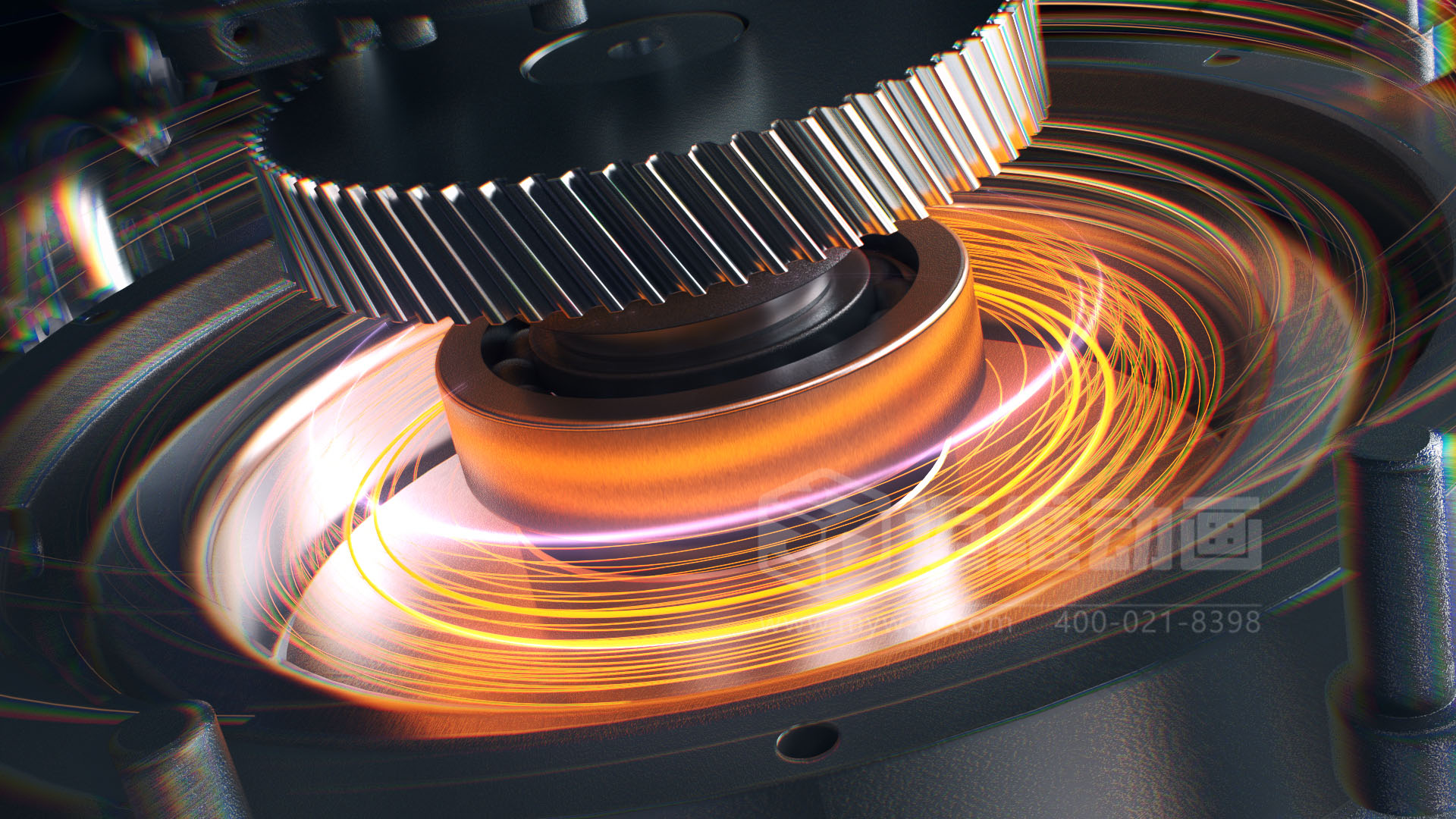 壓縮機 “透視” 震撼來襲！三維動畫拆解內部結構，系統原理看得見，核心材質細節拉滿！(圖3)