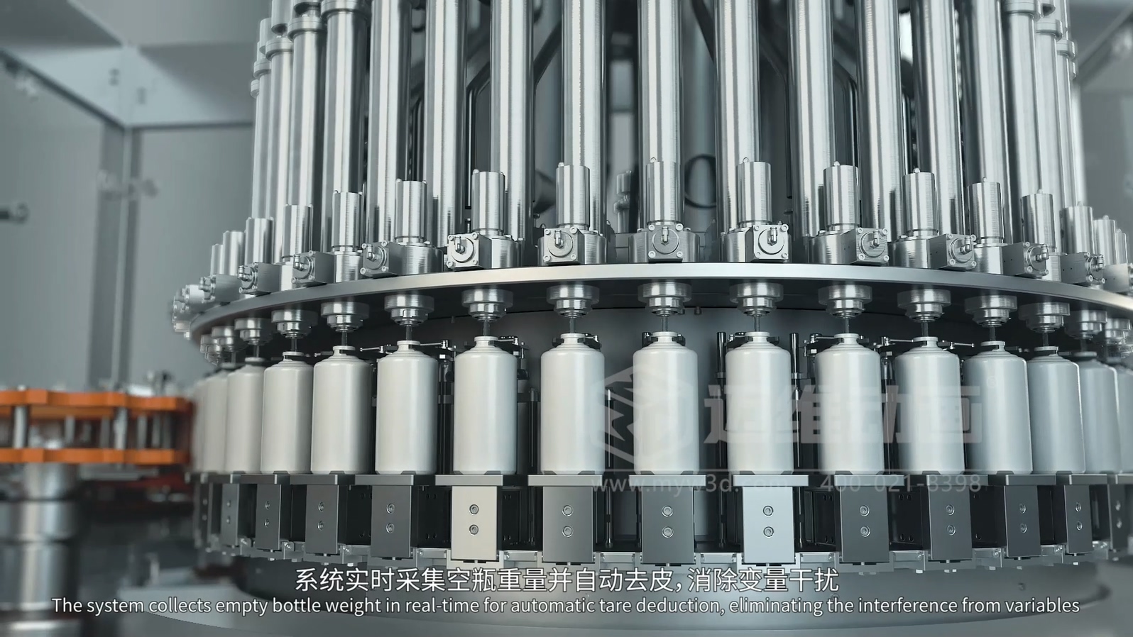 灌裝機生產線三維動畫(圖4)
