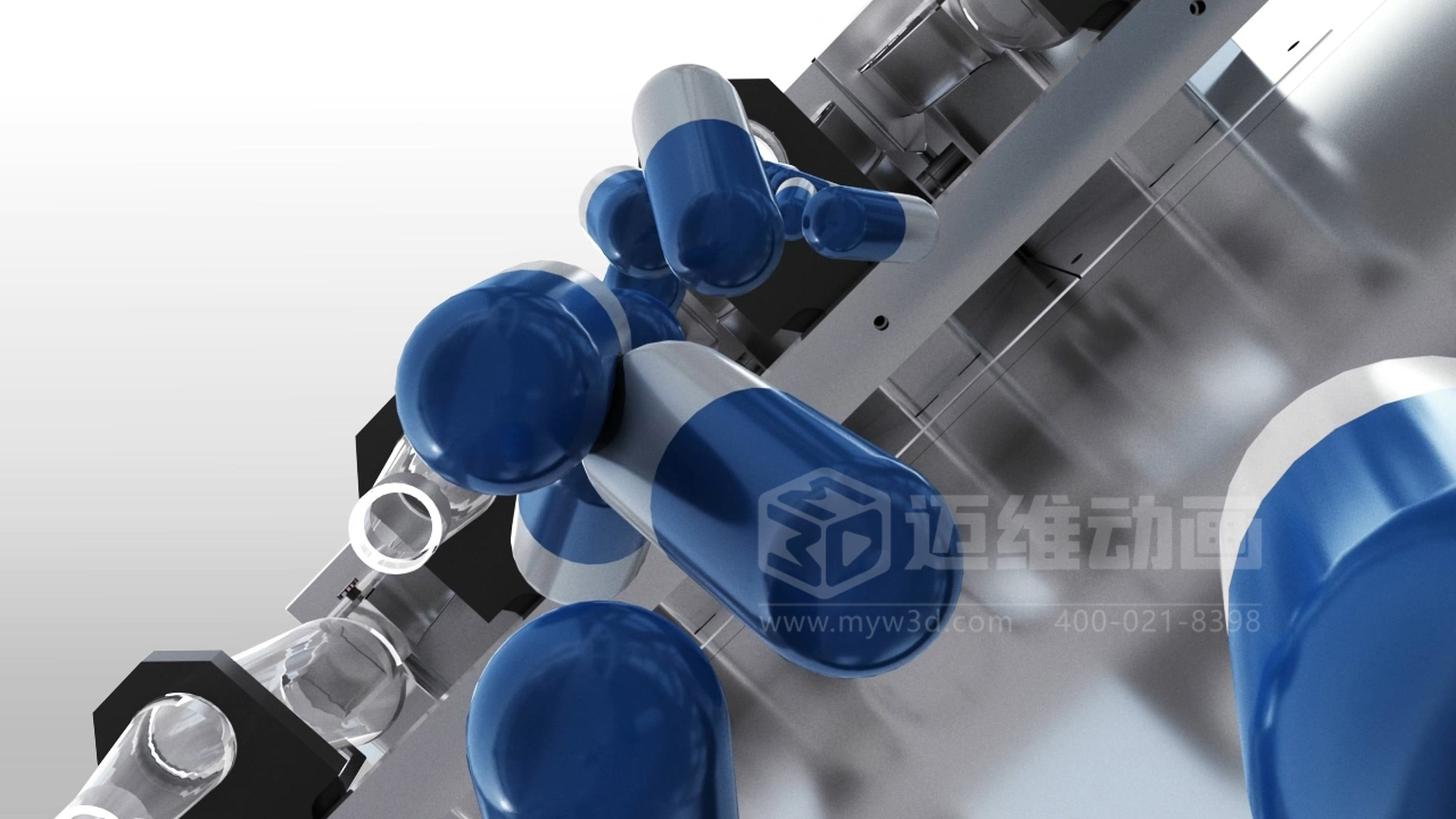 制藥機(jī)械企業(yè)推廣新思路：用三維動(dòng)畫講清生產(chǎn)工藝，工業(yè)自動(dòng)化生產(chǎn)線自帶傳播力(圖1)